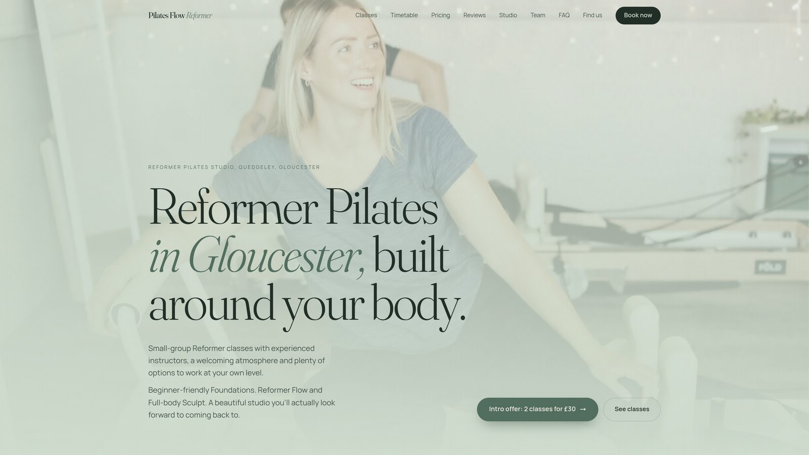 Strona Pilates Flow Reformer